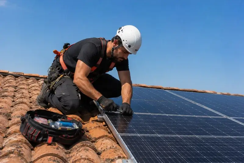 Maintenance et monitoring de panneaux solaires à Saint-Guyomard